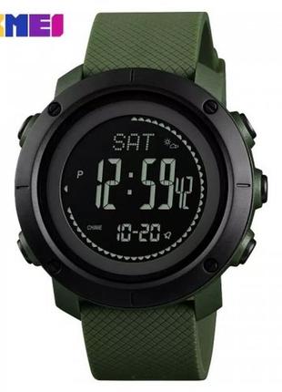 Топ продаж! часы мужские skmei 1427ag army green + compass