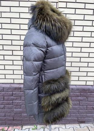 Женская куртка liza bruce с мехом4 фото