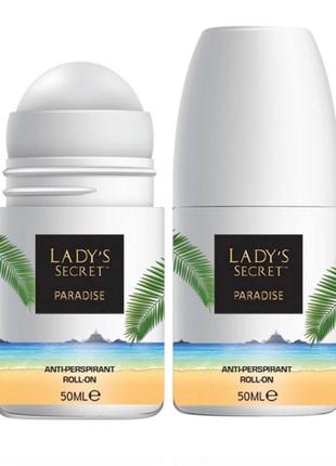 Жіночий роликовий дезодорант lady's secret paradise, 50 мл. туреччина