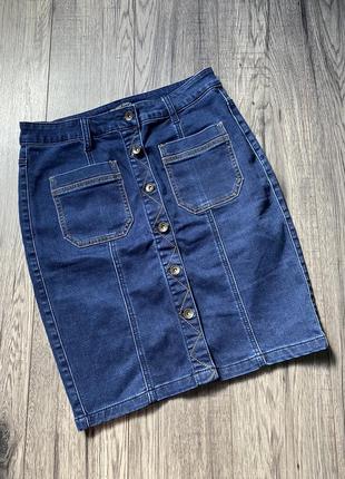 Стильна джинсова юбка карандаш від zara, mango  , asos1 фото