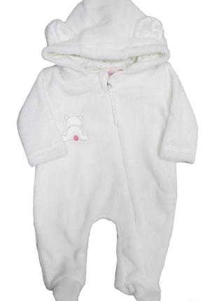 Комбинезон белого цвета универсальный (56 см.)  bebessi 2125000759531