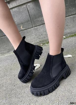 Черевики челсі замша