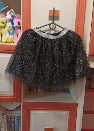 Юбка юбочка фатин фатиновая тюль тюлевая блестящая пайетки