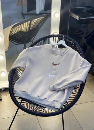 Мужской серый худи nike чоловічий сірий худі nike