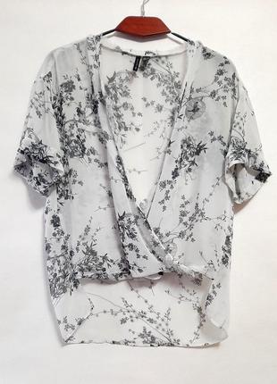 Легка блузка на запах від mango6 фото