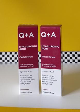 Сироватка для обличчя з гіалуроновою кислотою q+a hyaluronic acid facial serum 30 мл.1 фото