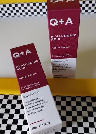 Сироватка для обличчя з гіалуроновою кислотою q+a hyaluronic acid facial serum 30мл.2 фото