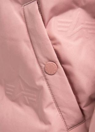 Женская куртка alpha industries hooded logo puffer6 фото