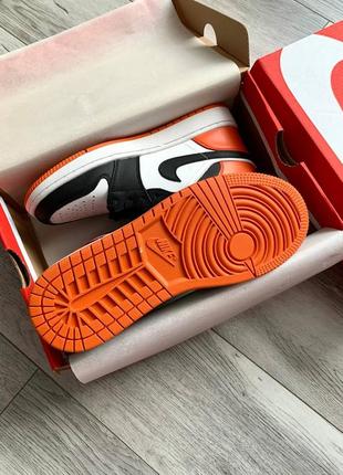 Кросівки nike air jordan retro 1 orange9 фото