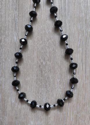 Тренд чокер, колье, ожерелье, подвеска, бусы, намисто, коралі хрустальные...