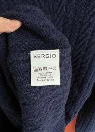 Sergio оригинал мужской шерстяной свитер джемпер размер xl б у7 фото