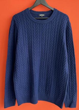 Sergio оригинал мужской шерстяной свитер джемпер размер xl б у