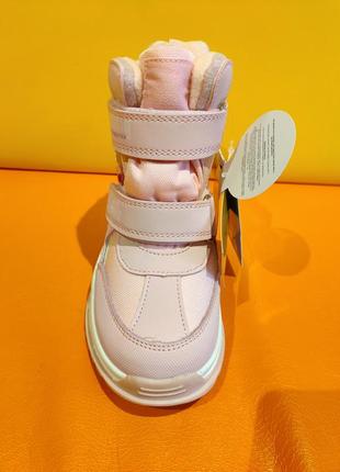 Зимові термо черевики для дівчинки 26 рожеві детские зимние термо ботинки tom3 фото
