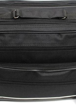 Классическая черная мужская сумка из полиэстера wallaby 2650 черная3 фото