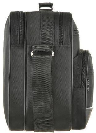 Классическая черная мужская сумка из полиэстера wallaby 2650 черная7 фото