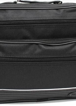 Классическая черная мужская сумка из полиэстера wallaby 2650 черная5 фото