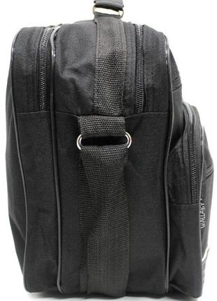 Классическая черная мужская сумка из полиэстера wallaby 2650 черная9 фото