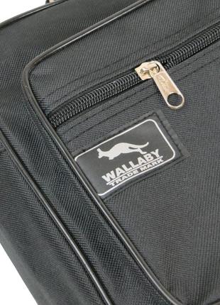Черная мужская сумка из полиэстера wallaby 26113 фото