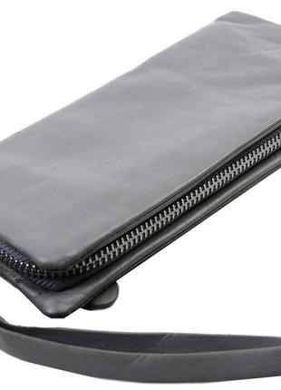 Женский кошелек портмоне, клатч из натуральной кожи boccaccio серый2 фото