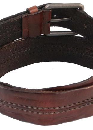 Женский винтажный кожаный ремень farnese, италия, коричневый5 фото