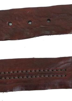 Женский винтажный кожаный ремень farnese, италия, коричневый6 фото