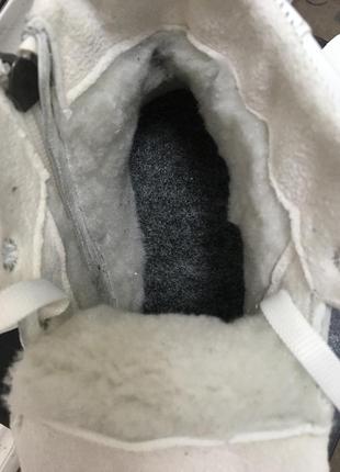 Ботинки зимние nike из натуральной кожи и натурального шерстяного меха.6 фото