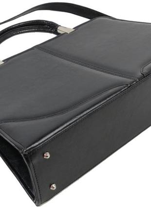 Деловой женский портфель из эко кожи jpb te-89 черный7 фото