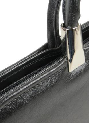 Деловой женский портфель из эко кожи jpb te-89 черный10 фото