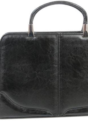 Деловой женский портфель из эко кожи jpb te-89 черный2 фото
