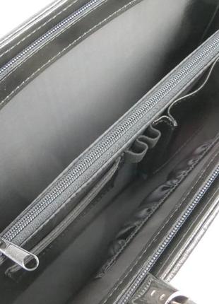 Деловой женский портфель из эко кожи jpb te-89 черный8 фото