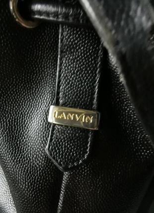 Lanvin vintage bucket bag шкіряна сумка3 фото