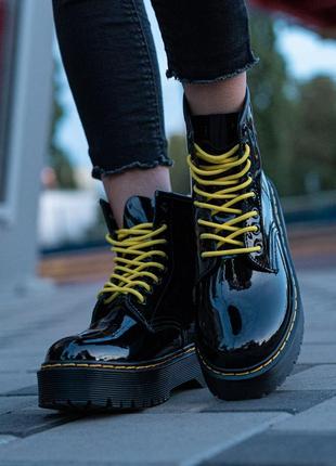 Жіночі ботінки   dr. martens patent jadon женские ботинки мартинсы10 фото