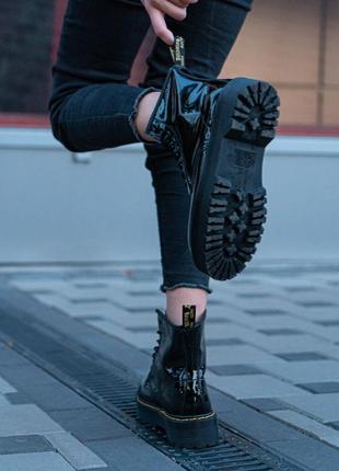 Жіночі ботінки   dr. martens patent jadon женские ботинки мартинсы9 фото