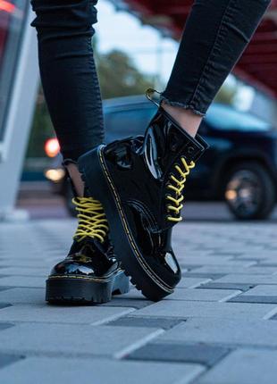 Жіночі ботінки   dr. martens patent jadon женские ботинки мартинсы8 фото