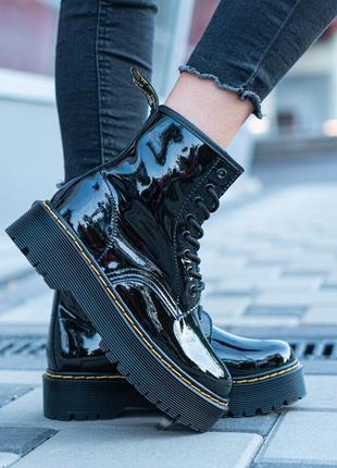 Жіночі ботінки   dr. martens patent jadon женские ботинки мартинсы4 фото