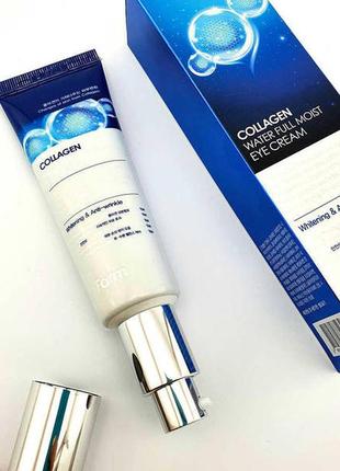 Farmstay collagen water full moist eye cream зволожуючий крем для шкіри навколо очей з колагеном