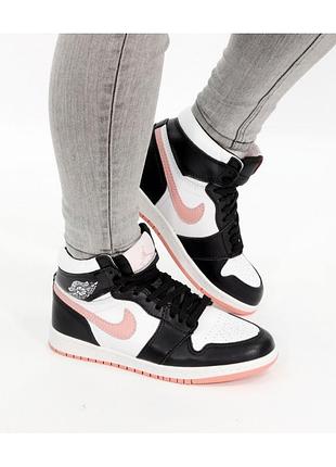 ❄️❤️жіночі кросівки кеди nike air jordan 1 retro high зима найк ❤️❄️