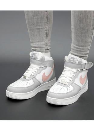 ❄️❤️жіночі зимові кросівки кеди nike air force 1 найк зима❤️❄️1 фото