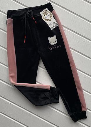 Штаны вельвет утеплённые для девочки