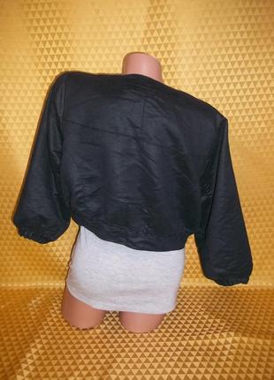 Женская короткая курточка - болеро, под замш.2 фото