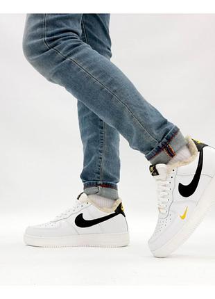 ❄️чоловічі зимові кросівки кеди  nike air force 1 найк зима ❄️