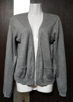 Сірий кардиган,накидка 46-48 р-h&m