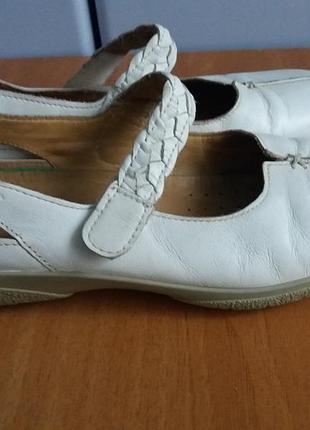 Туфельки - мокасины hotter натуральная кожа 37,5 размер