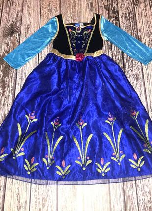 Новогоднее платье анна холодное сердце для девочки 7-8 лет, 122-128 см2 фото