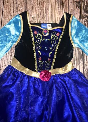 Новогоднее платье анна холодное сердце для девочки 7-8 лет, 122-128 см3 фото