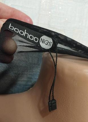 Боді з сіткою та вишивкою boohoo5 фото