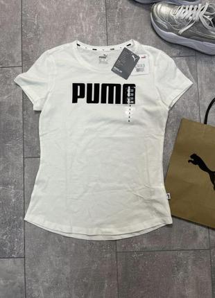 Белая футболка puma