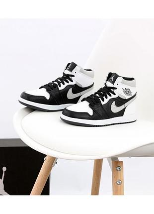 ❄️жіночі зимові кросівки кеди nike air jordan 1 retro high найк чоловічі дитячі ❄️