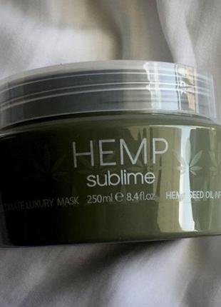 🌹selective professional hemp sublime luxury,шампунь, масло, крем, элитная  профессиональная маска для волос с маслом конопли,салонный