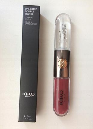 Блиск-помада kiko milano unlimited double touch 104 sangria
